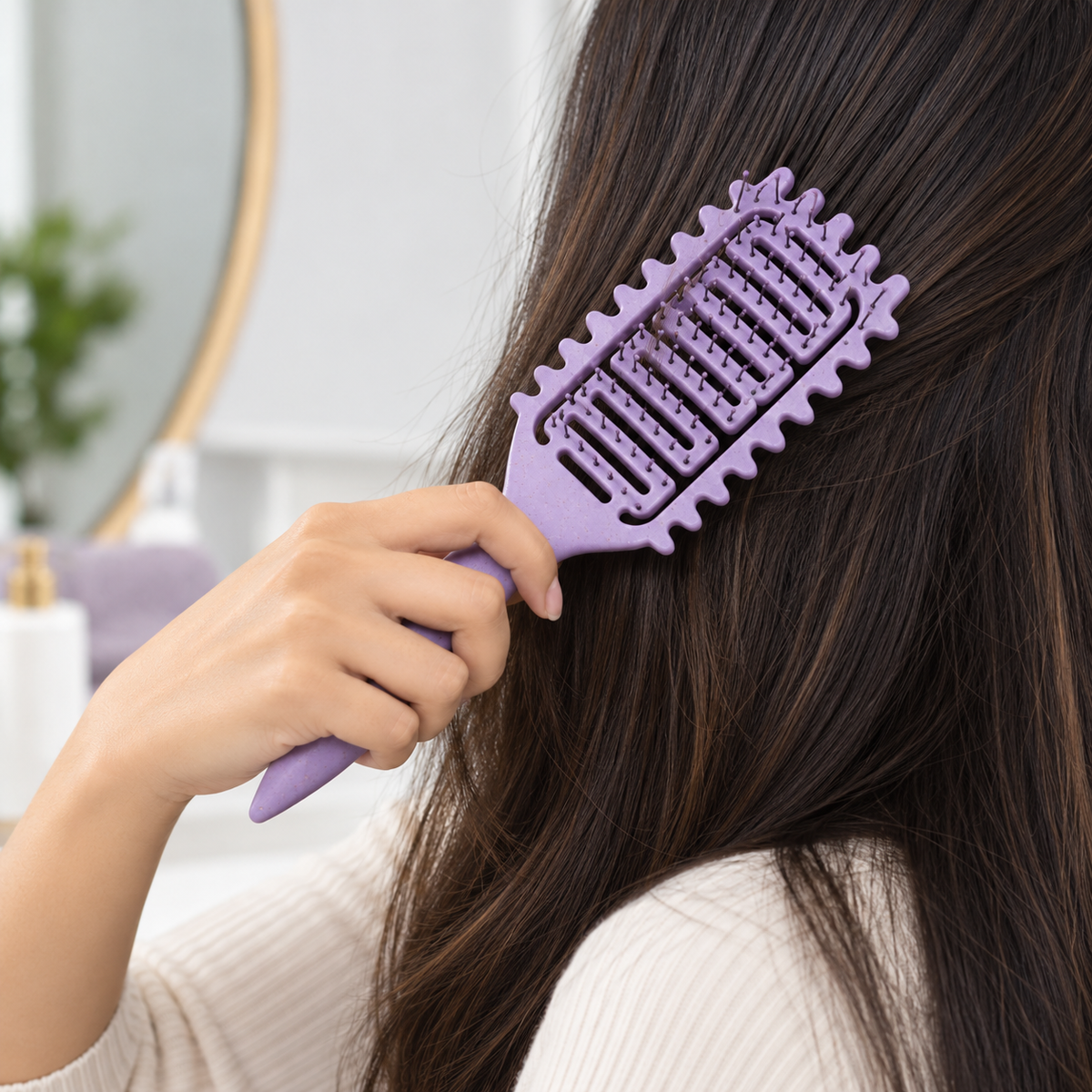 3 in 1 Curl Defining Detangling Brush for Easy Styling
