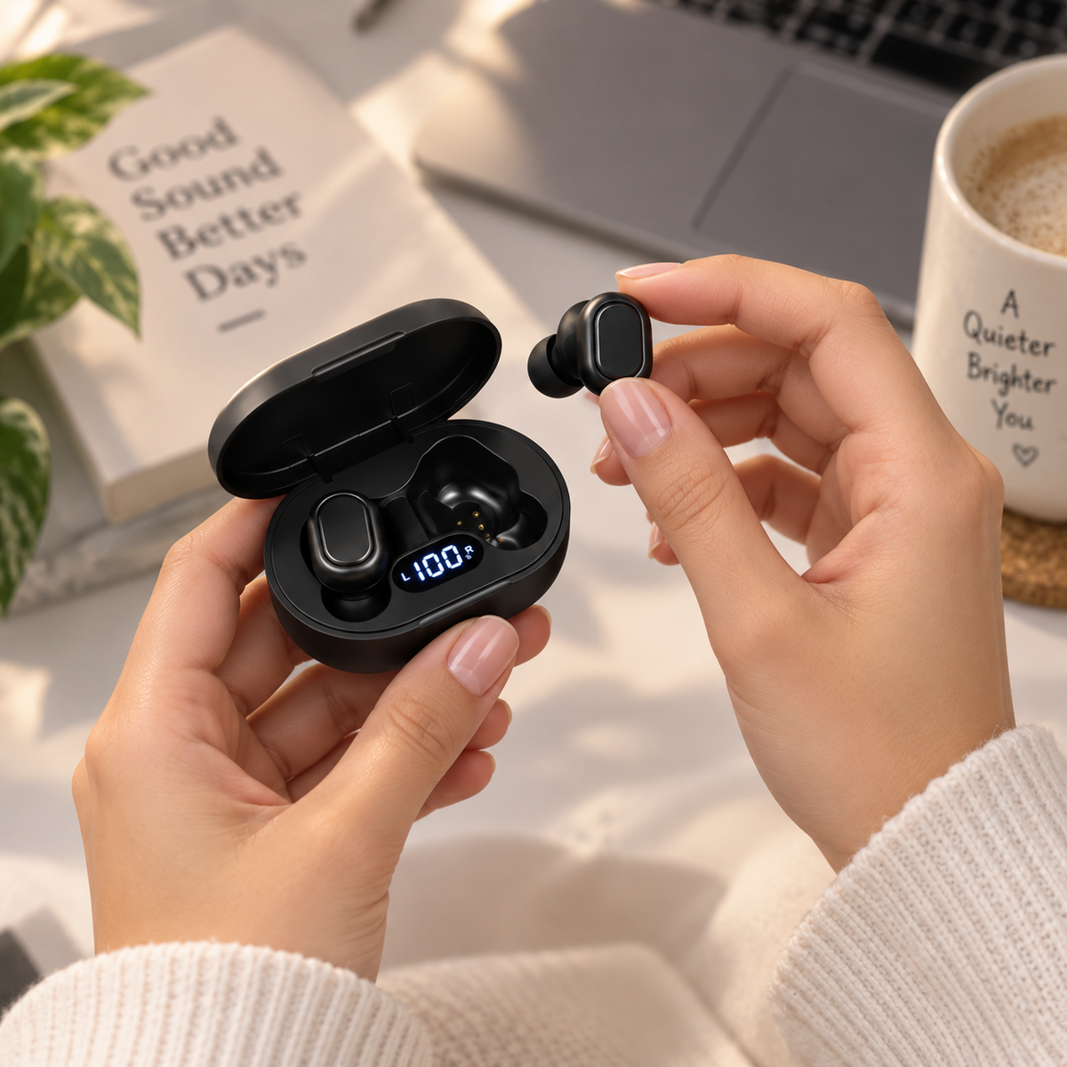 Wireless Earbuds Bluetooth Sport Headphones with Mic