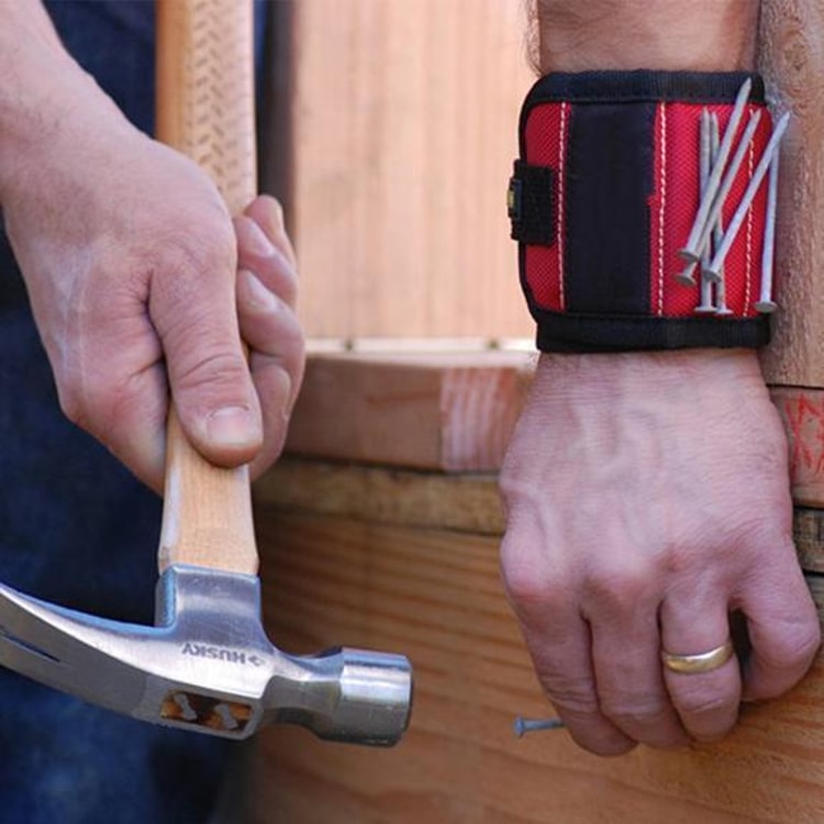 Handyman Magnetic Wristband with Pocket for Holding Screws