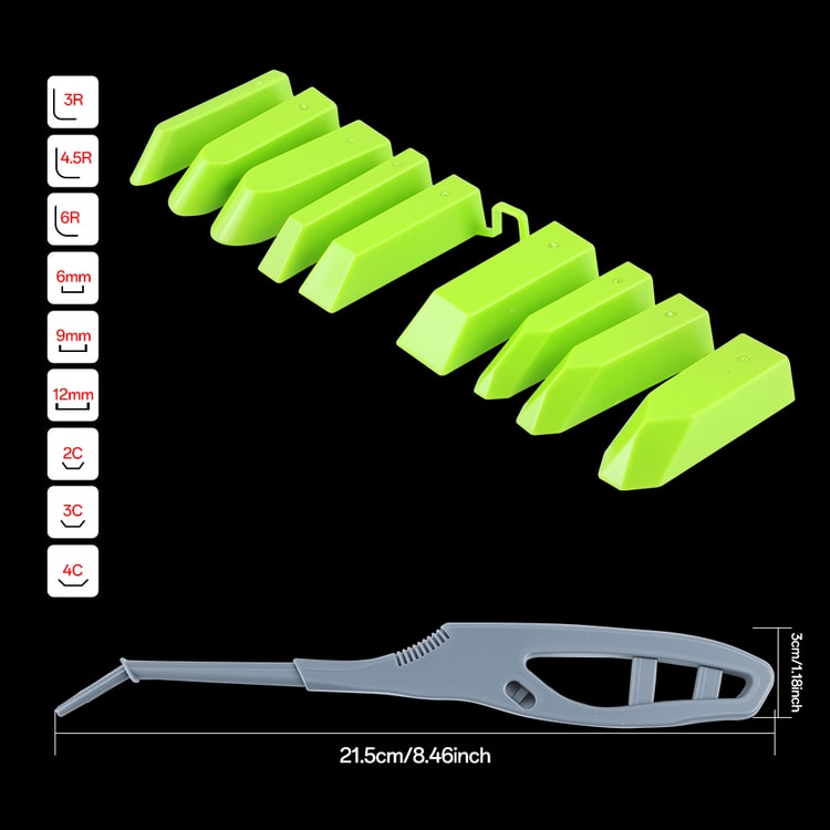 Silicone Caulking Tools Glass Glue Scraper Multi-angle Grout Kit for Tile, Window, Sink, and Floor Gap