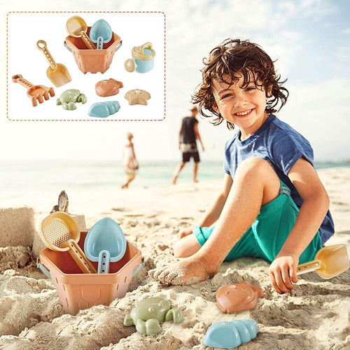 Baby Beach Toys Play Set for Kids Shovels Buckets and Water Play Tools for Outdoor Fun