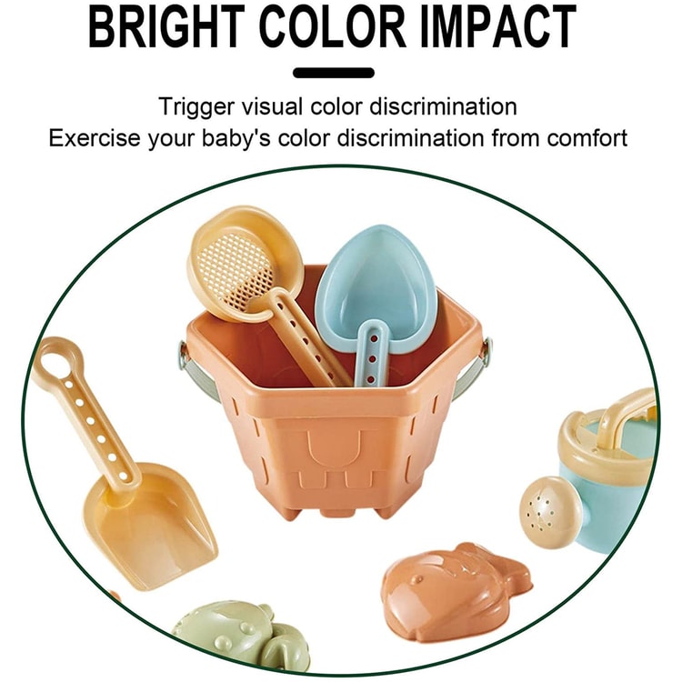 Baby Beach Toys Play Set for Kids Shovels Buckets and Water Play Tools for Outdoor Fun