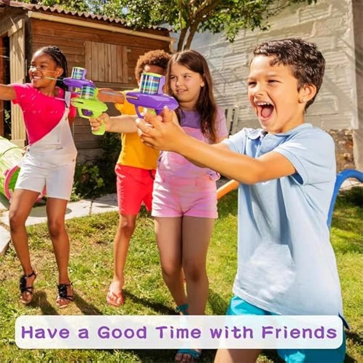 Kids Foam Disc Launcher Toy Set for Outdoor Play and Parent Child Fun