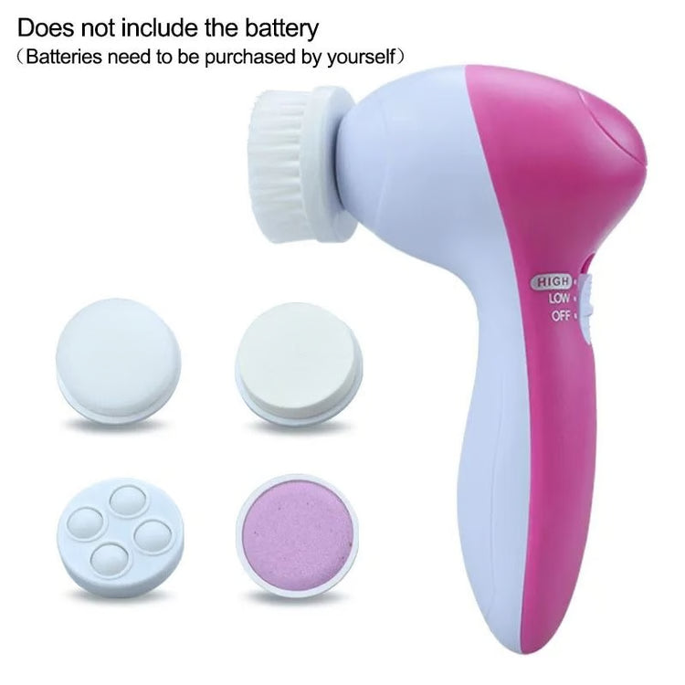 5-in-1 Electric Facial Cleansing Brush Set