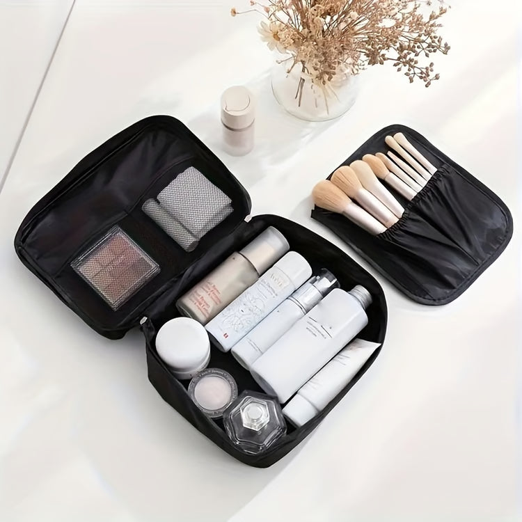 Large Capacity Travel Toiletry Bag & Makeup Organizer Pouch
