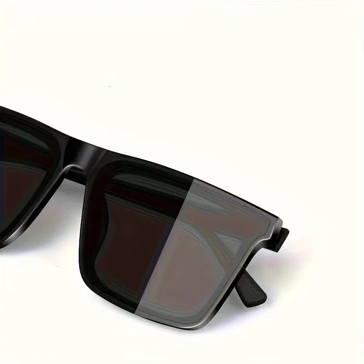 Men's Simple Black Square Sunglasses