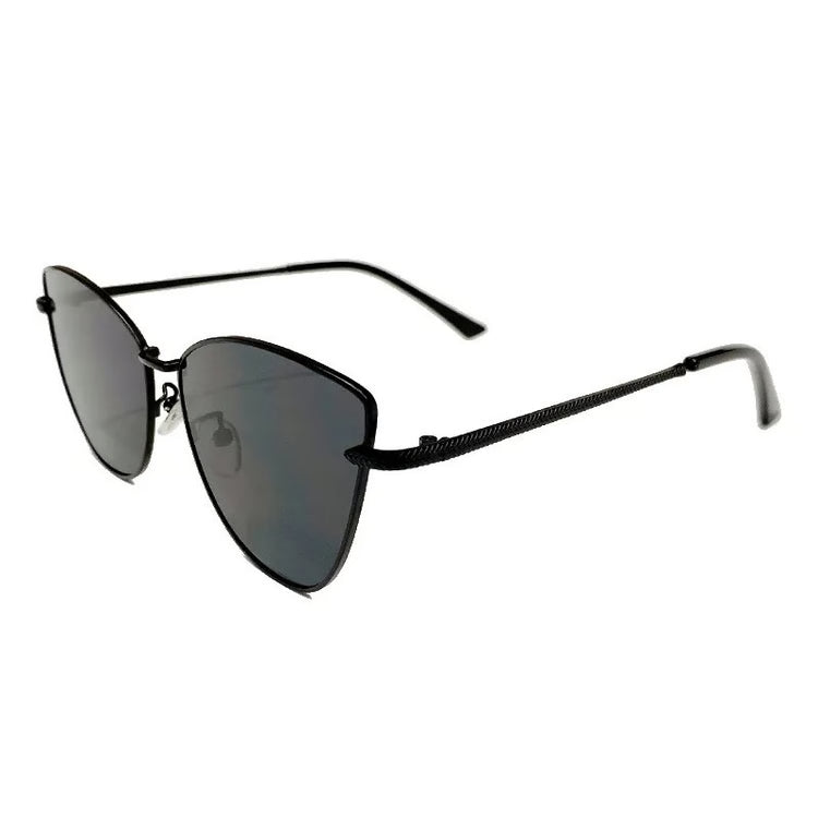 Retro Cat-Eye Sunglasses for Women – Small Metal Frame
