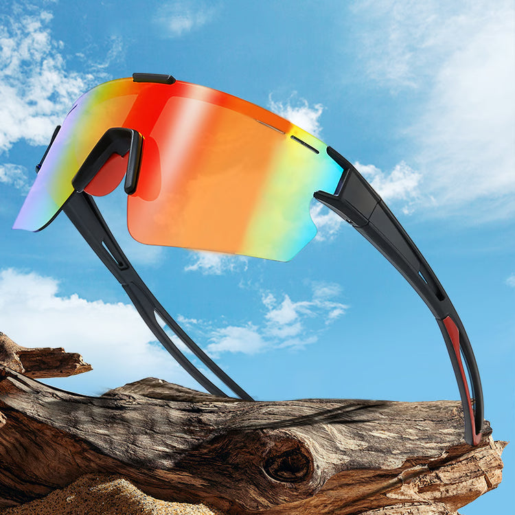 Cycling Sunglasses with Mirrored Lens – Lightweight Sports Eyewear