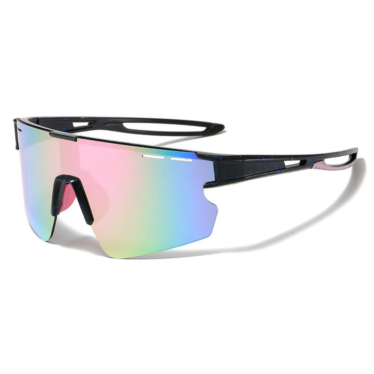 Cycling Sunglasses with Mirrored Lens – Lightweight Sports Eyewear
