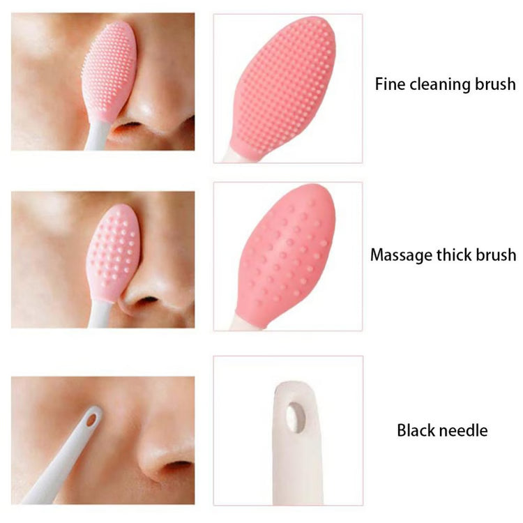 Silicone Face Scrubber Facial Cleansing Brush with Replacement Head