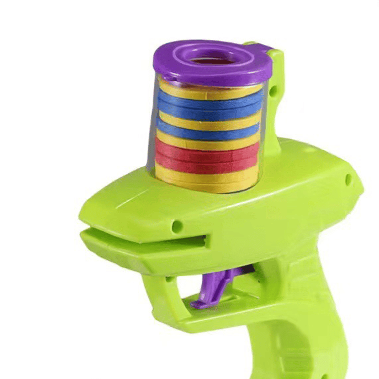 Kids Foam Disc Launcher Toy Set for Outdoor Play and Parent Child Fun